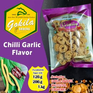 Chilli Garlic Murukku
